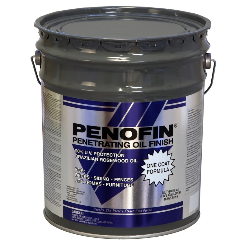 Penofin Semi-Transparent Matte Chestnut Oil-Based Penetrating Wood Stain 5 gal