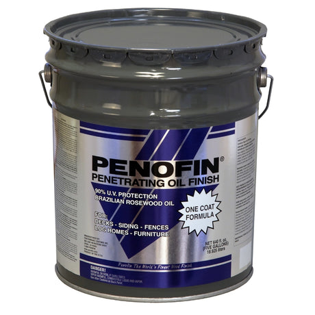 Penofin Semi-Transparent Matte Chestnut Oil-Based Penetrating Wood Stain 5 gal