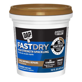 DAP Fast Dry Premium Ready to Use Off-White Spackling and Patching Compound 1 pt, Pack of 12