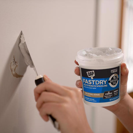 DAP Fast Dry Premium Ready to Use Off-White Spackling and Patching Compound 1 pt, Pack of 12