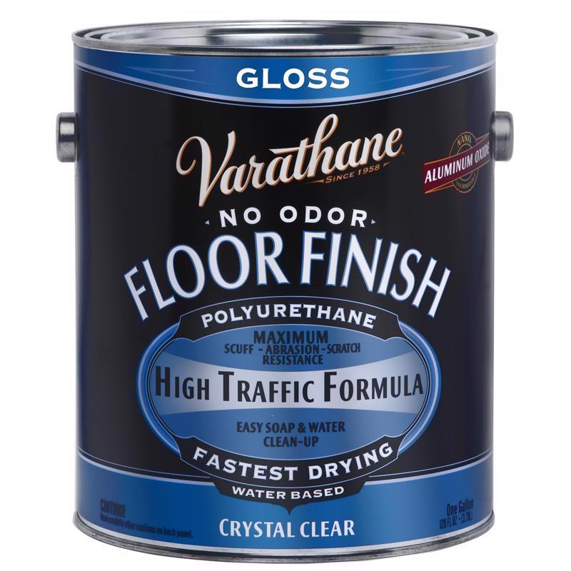 Varathane Gloss Crystal Clear Water-Based Floor Paint 1 gal, Pack of 2