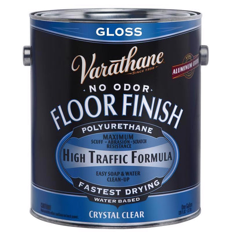 Varathane Gloss Crystal Clear Water-Based Floor Paint 1 gal, Pack of 2
