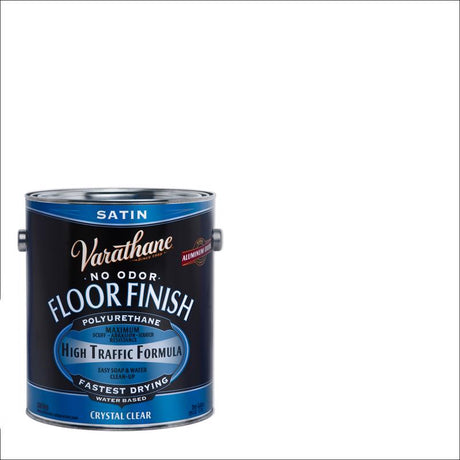 Varathane Satin Crystal Clear Water-Based Floor Finish 1 gal, Pack of 2