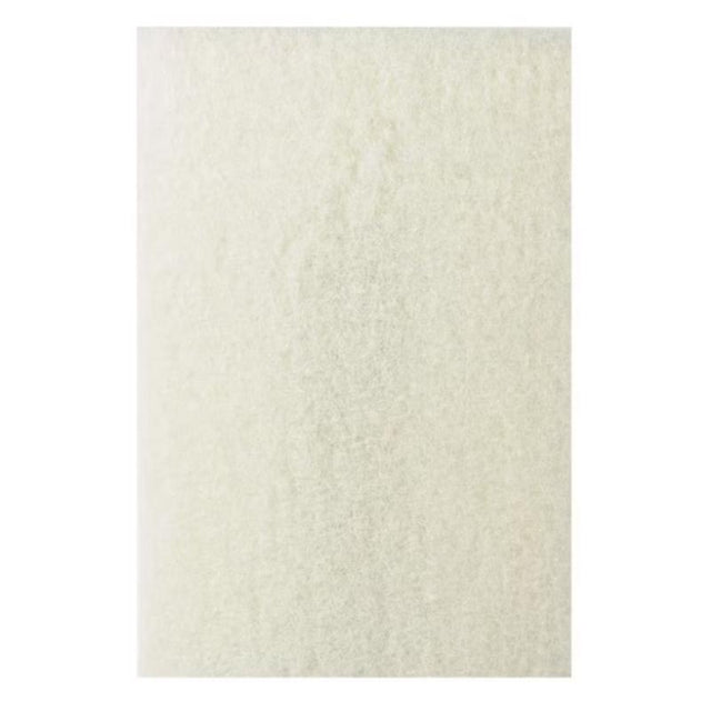 Gator 12 in. D Non-Woven Natural/Polyester Fiber Cleaner Floor Pad White, Pack of 5