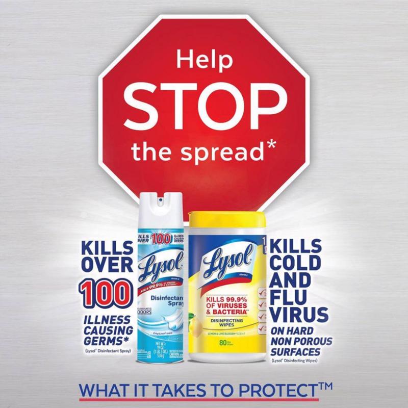 Lysol Dual Action Fiber Weave Antibacterial Wipes 75 pk, Pack of 6