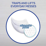 Lysol Dual Action Fiber Weave Antibacterial Wipes 75 pk, Pack of 6