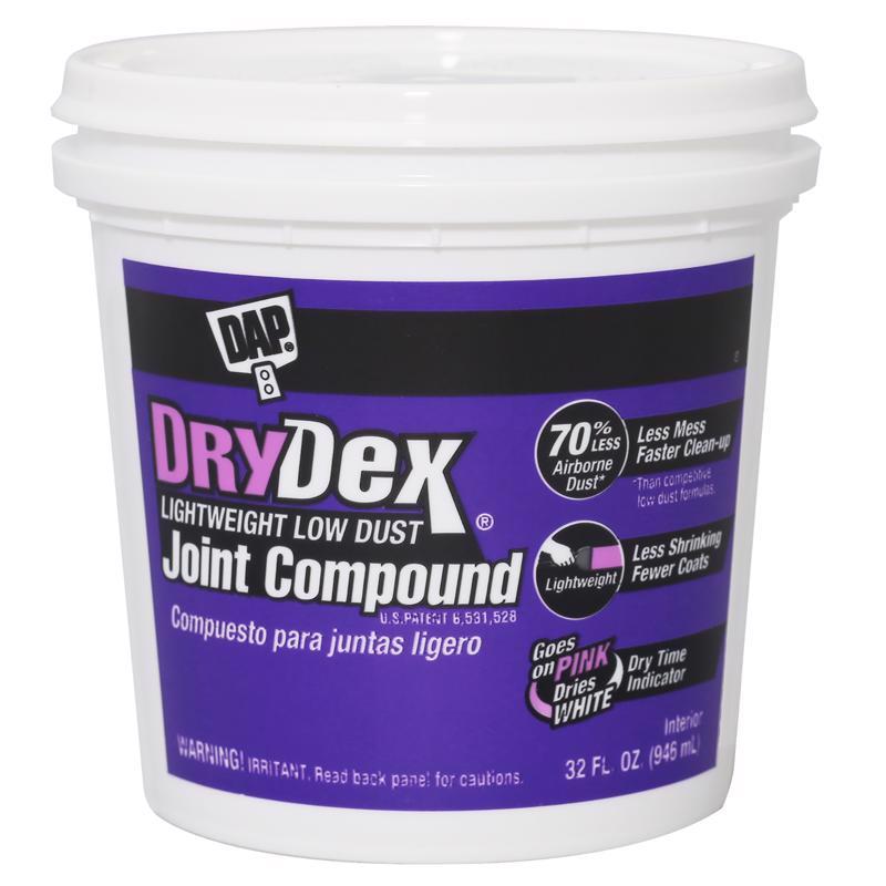 DAP DryDex Pink All Purpose Dust Control Joint Compound 32 oz, Pack of 8