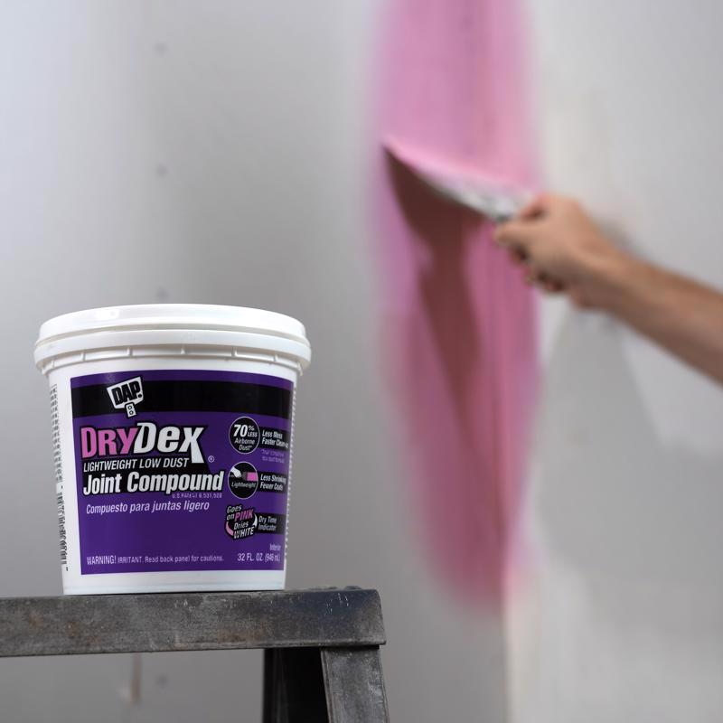DAP DryDex Pink All Purpose Dust Control Joint Compound 32 oz, Pack of 8