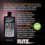 Flitz No Scent Metal Polish 3.4 oz Liquid