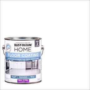 Rust-Oleum Home Top Coat Semi-Gloss Clear Floor Paint 1 gal, Pack of 2