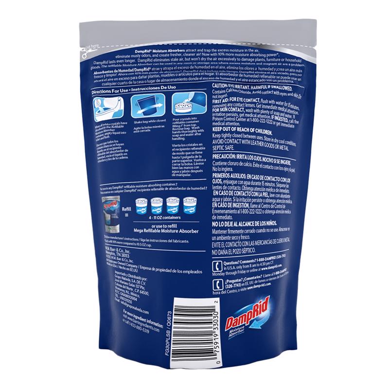 DampRid Moisture Absorber Refill Pure Linen Scent 44 oz, Pack of 3