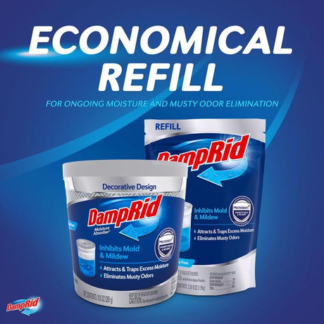 DampRid Moisture Absorber Refill No Scent 42 oz, Pack of 3