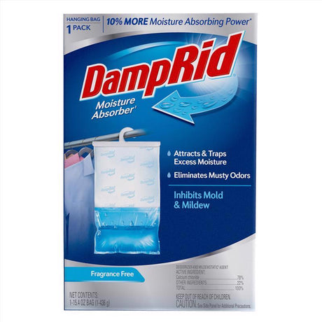 DampRid Hanging Moisture Absorber No Scent 15.4 oz, Pack of 6