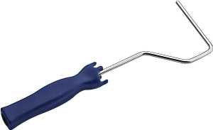 Wooster R012-4 Roller Frame, 12 in L, 4 in W, 4 in L Roller, Plastic Handle, Threaded Handle, Blue Handle