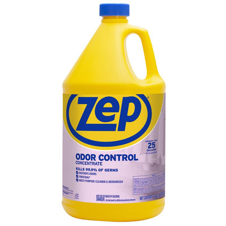 Zep ZUOCC128 Odor Control Concentrate, 1 gal, Liquid, Fresh, Light Yellow, Pack of 4