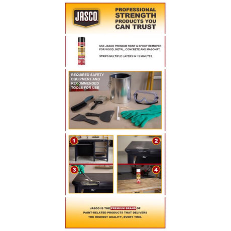 Jasco Premium Paint & Epoxy Remover 16 oz, Pack of 6