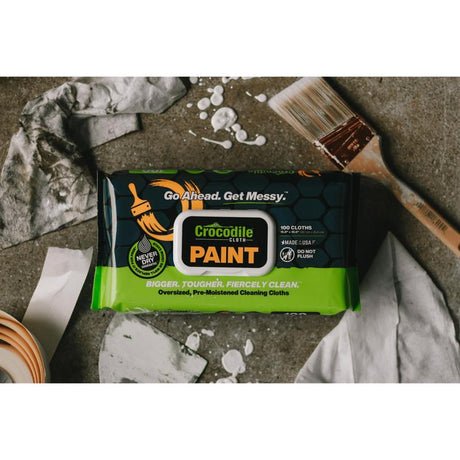 Crocodile Cloth 10 in. W X 15 in. L White Paint Cleaning Cloth, Pack of 6