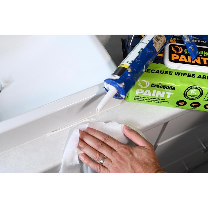 Crocodile Cloth 10 in. W X 15 in. L White Paint Cleaning Cloth, Pack of 6