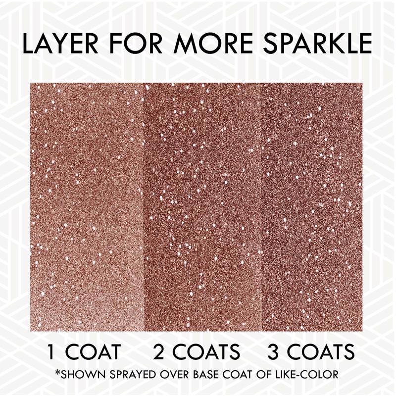 Rust-Oleum Specialty Glitter Rose Gold Spray Paint 10.25 oz, Pack of 4