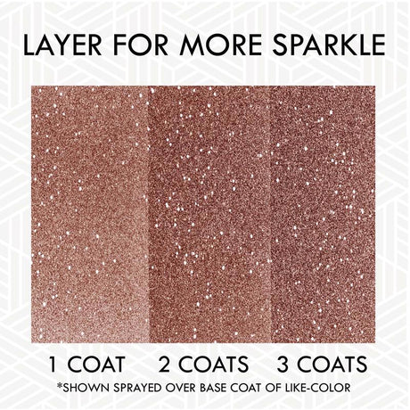 Rust-Oleum Specialty Glitter Rose Gold Spray Paint 10.25 oz, Pack of 4