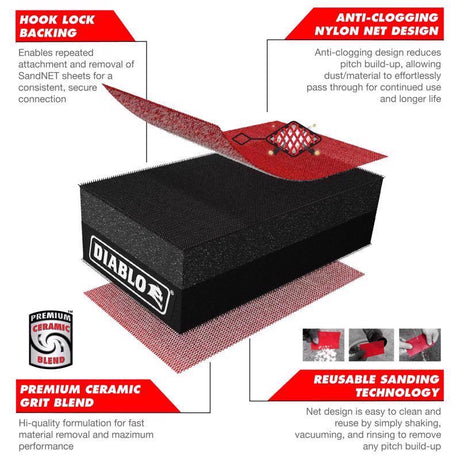 Diablo Reusable 5 in. L X 2-3/4 in. W Wet/Dry Hand Sanding Pad