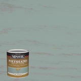 Minwax Polyshades Semi-Transparent Satin Vintage Blue Stain/Polyurethane Finish 1 qt, Pack of 4