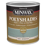 Minwax Polyshades Semi-Transparent Satin Vintage Blue Stain/Polyurethane Finish 1 qt, Pack of 4