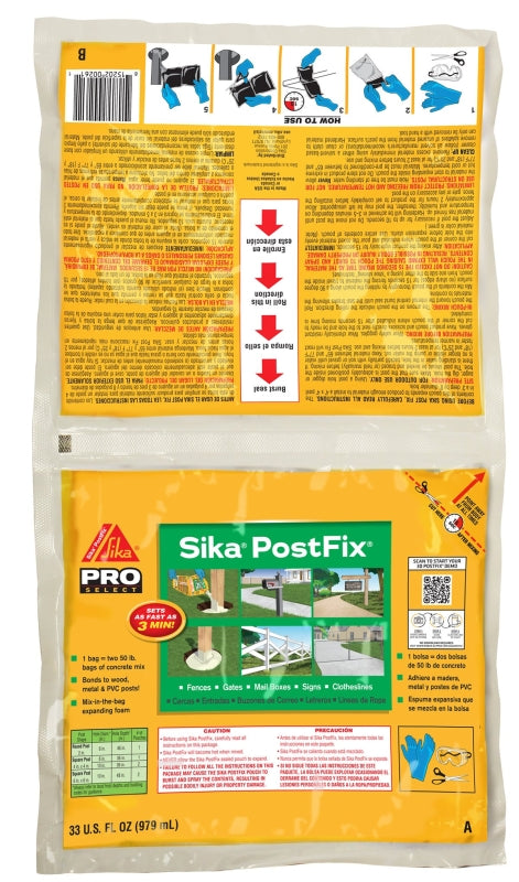 Sika 483503 Fence Post Mix, Pack of 10