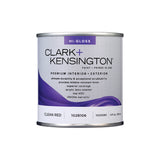 Clark+Kensington High-Gloss Clean Red Premium Paint Exterior and Interior 1/2 pt, Pack of 6
