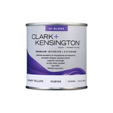Clark+Kensington High-Gloss Canary Yellow Premium Paint Exterior and Interior 1/2 pt, Pack of 6