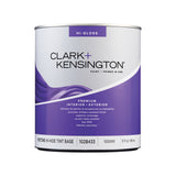 Clark+Kensington High-Gloss Tint Base Mid-Tone Base Premium Paint Exterior and Interior 1 qt, Pack of 4