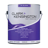 Clark+Kensington High-Gloss Tint Base Neutral Base Premium Paint Exterior and Interior 1 gal, Pack of 2