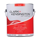 Clark+Kensington Flat Tint Base Neutral Base Exterior Paint and Primer Exterior 1 gal, Pack of 4