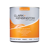 Clark+Kensington Semi-Gloss Tint Base Mid-Tone Base Exterior Paint and Primer Exterior 1 qt, Pack of 4