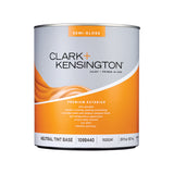 Clark+Kensington Semi-Gloss Tint Base Neutral Base Exterior Paint and Primer Exterior 1 qt, Pack of 4