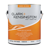 Clark+Kensington Semi-Gloss Tint Base Neutral Base Exterior Paint and Primer Exterior 1 gal, Pack of 4