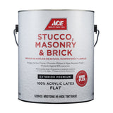 Ace Flat Tintable Base Mid-Tone High-Hiding Base Acrylic Latex Stucco, Masonry and Brick Paint Exter, Pack of 4