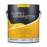 Clark+Kensington Flat Designer White Paint + Primer Interior 1 gal, Pack of 4