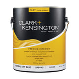 Clark+Kensington Flat Tint Base Neutral Base Paint + Primer Interior 1 gal, Pack of 4