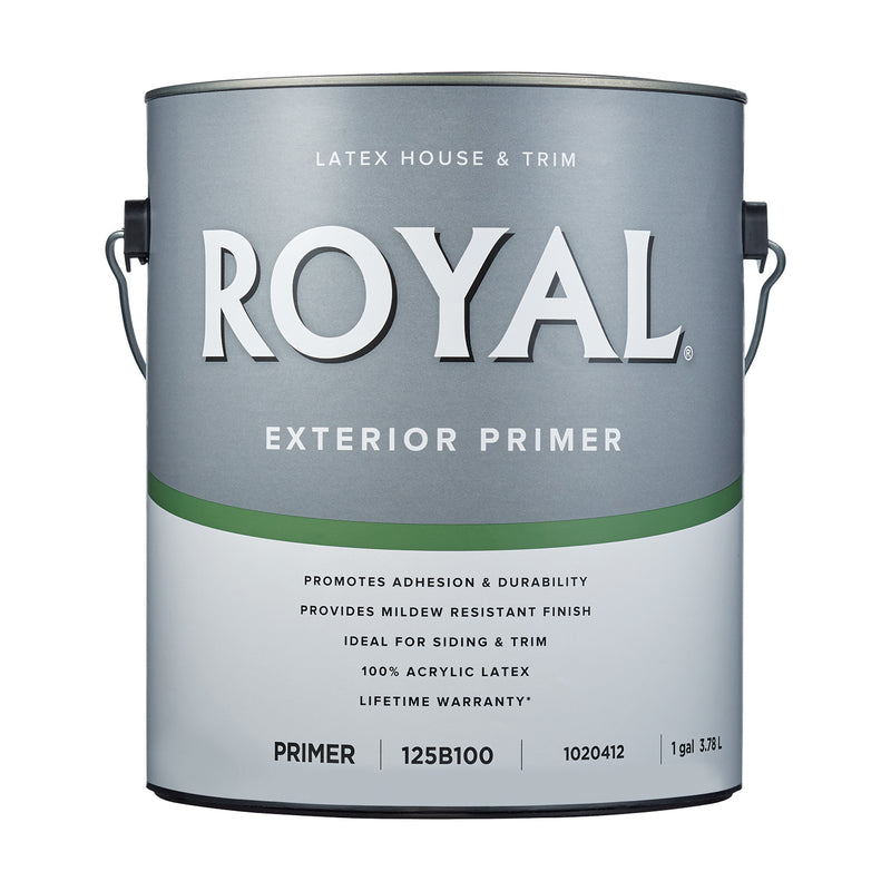 Royal Primer Flat Acrylic Latex Paint 1 gal, Pack of 4