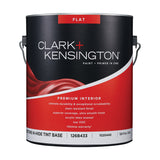 Clark+Kensington Flat Enamel Tint Base Mid-Tone Base Paint + Primer Interior 1 gal, Pack of 4