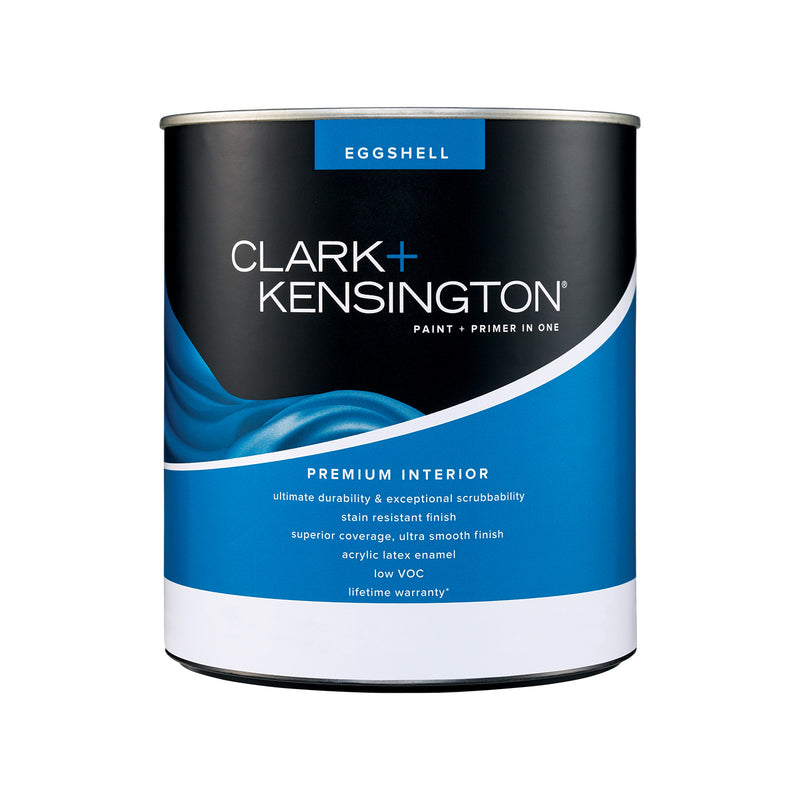 Clark+Kensington Eggshell Tint Base Neutral Base Paint + Primer Interior 1 qt, Pack of 4