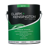 Clark+Kensington Satin Tint Base Mid-Tone Base Paint + Primer Interior 1 gal, Pack of 4