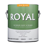 Royal Semi-Gloss Tint Base Mid-Tone Base Paint Exterior 1 gal, Pack of 4