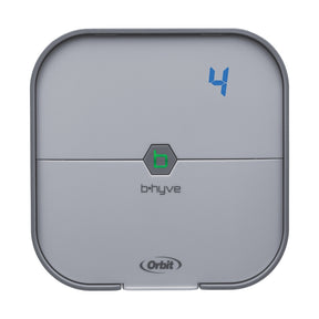 b-hyve 57915 Timer, 24 VAC, 4 -Zone, 2 -Program, Digital Display, Wall Mounting, Gray