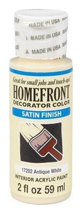Homefront Satin Antique White Hobby Paint 2 oz, Pack of 3