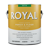 Royal Satin Bark Brown Porch and Floor Paint+Primer 1 gal, Pack of 2
