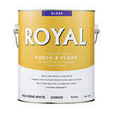 Royal Gloss High-Hiding White Porch & Floor Alkyd Enamel 1 gal, Pack of 2