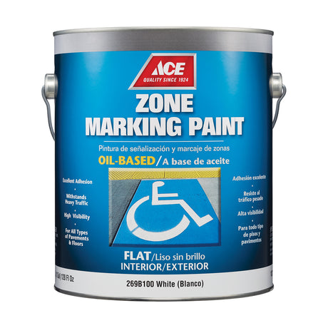 Ace White Zone Marking Paint 1 gal, Pack of 4