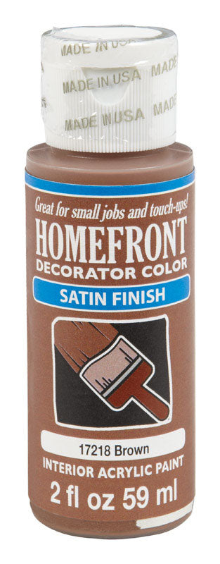 Homefront Satin Brown Hobby Paint 2 oz, Pack of 3
